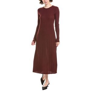 Weekend Max Mara Womens Eletta Knitted Wool-Blend Dress, Red
